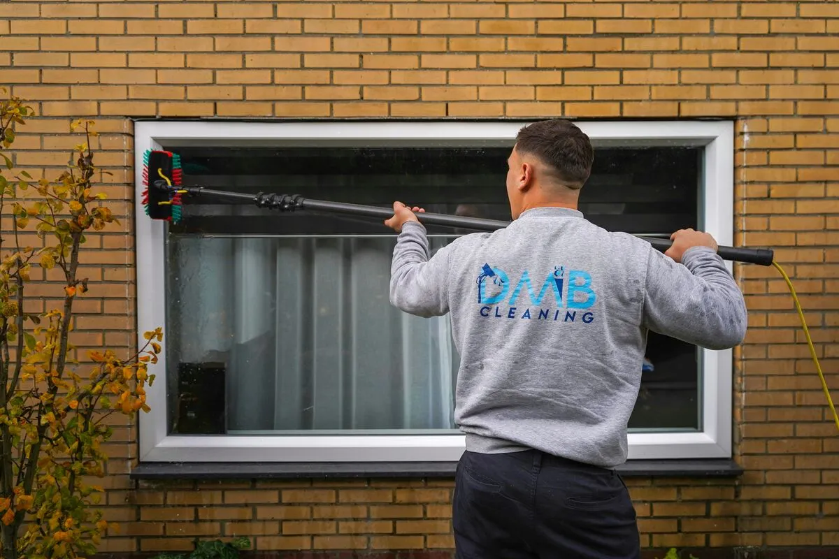 Window Cleaning business owner using ReviewWheel, with review automation built for window cleaning home service businesses.